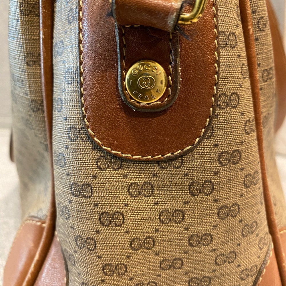 Vintage Gucci Monogram Handbag Crossbody With Shoulder Strap - Picture 2 of 16